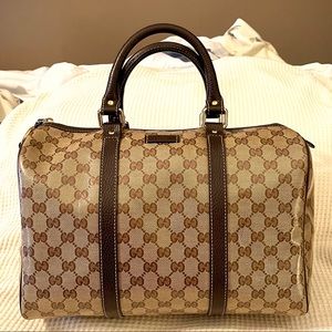 Authentic Gucci Crystal Boston Bag